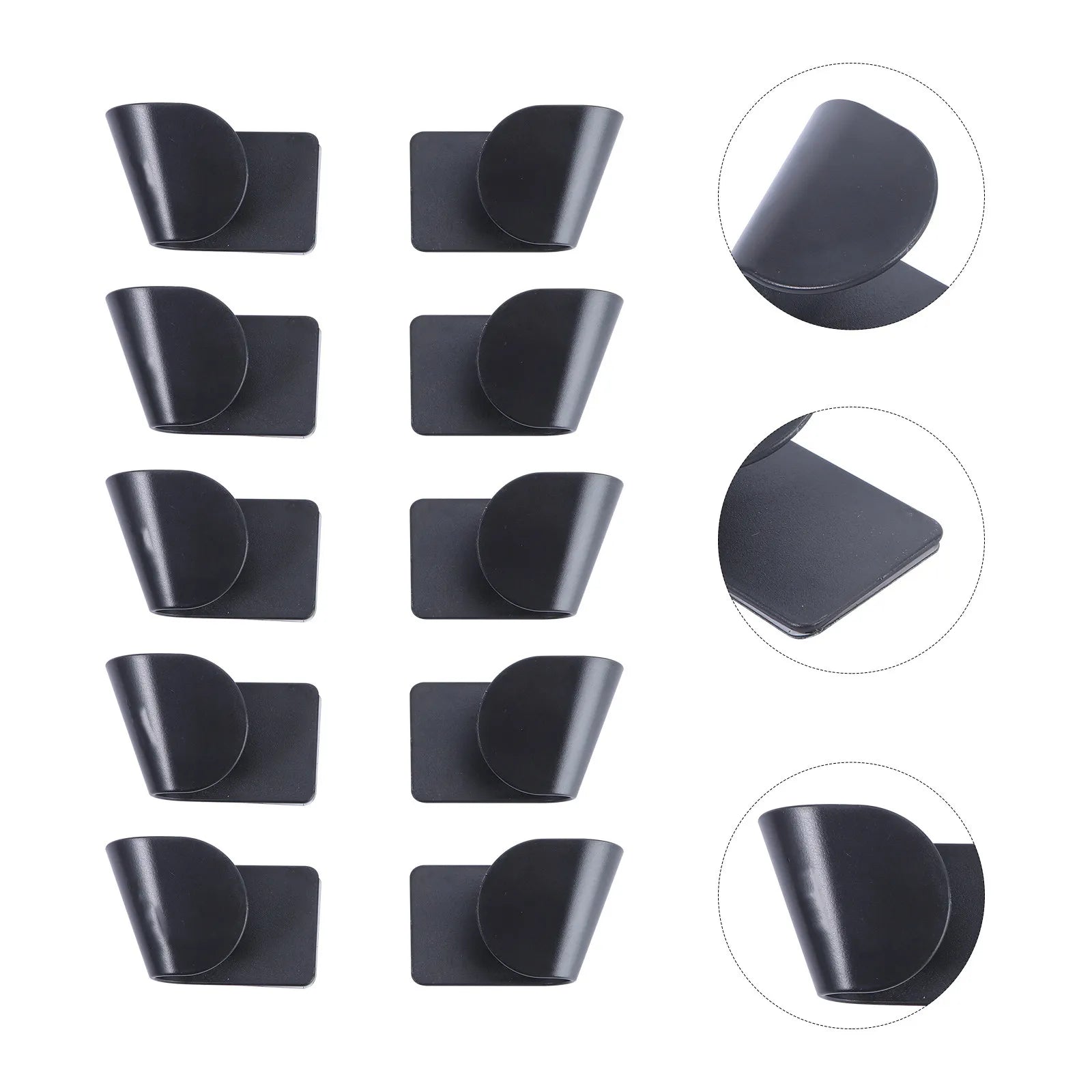 5Pair Wall Mounted Pot Lid Storage Rack ABS Frosted Kitchen Holder