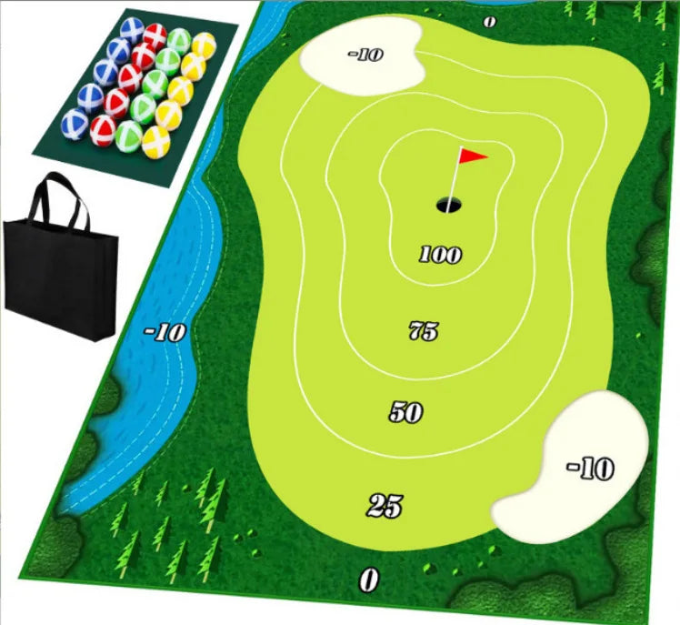 Leisure Golf Strike Game Pad Outdoor Camping Sports Golf Game Set Leisure Travel Parent Child Interaction Leisure Golf Set Zpaxo C 80x150CM medium