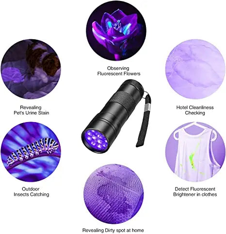 POCKETMAN 395nm UV Black Light Flashlight – Pet Stain Detector