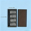 25-in-1 Mini Screwdriver Set Precision Flathead Crosshead Screwdrivers Electronics Repair Tool Kit for Phone Laptop Watch Zpaxo black-m-f