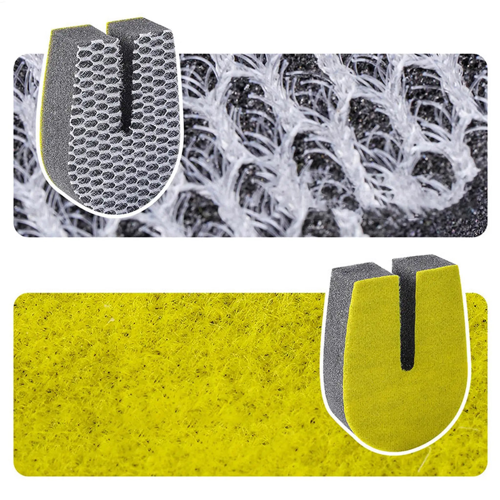 U Shaped Double Sided Cleaning Sponge Reusable Non Scratch Dish