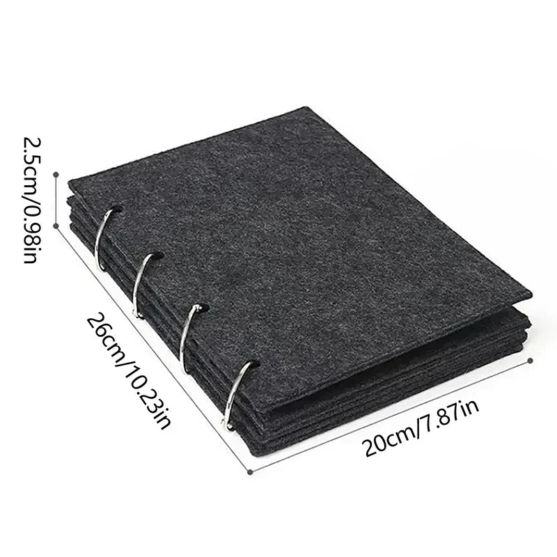 Felt Pin Brooch Display Book – Badge & Jewelry Organizer Pin Display Book Zpaxo 1PC
