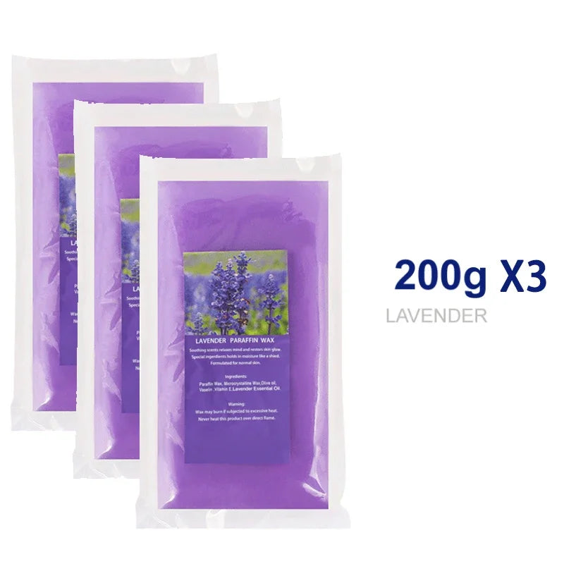 Paraffin Wax Hand & Foot Mask – Aloe Moisturizing SPA Peel-Off Paraffin Wax Mask Zpaxo 200gHW-LavenderX3