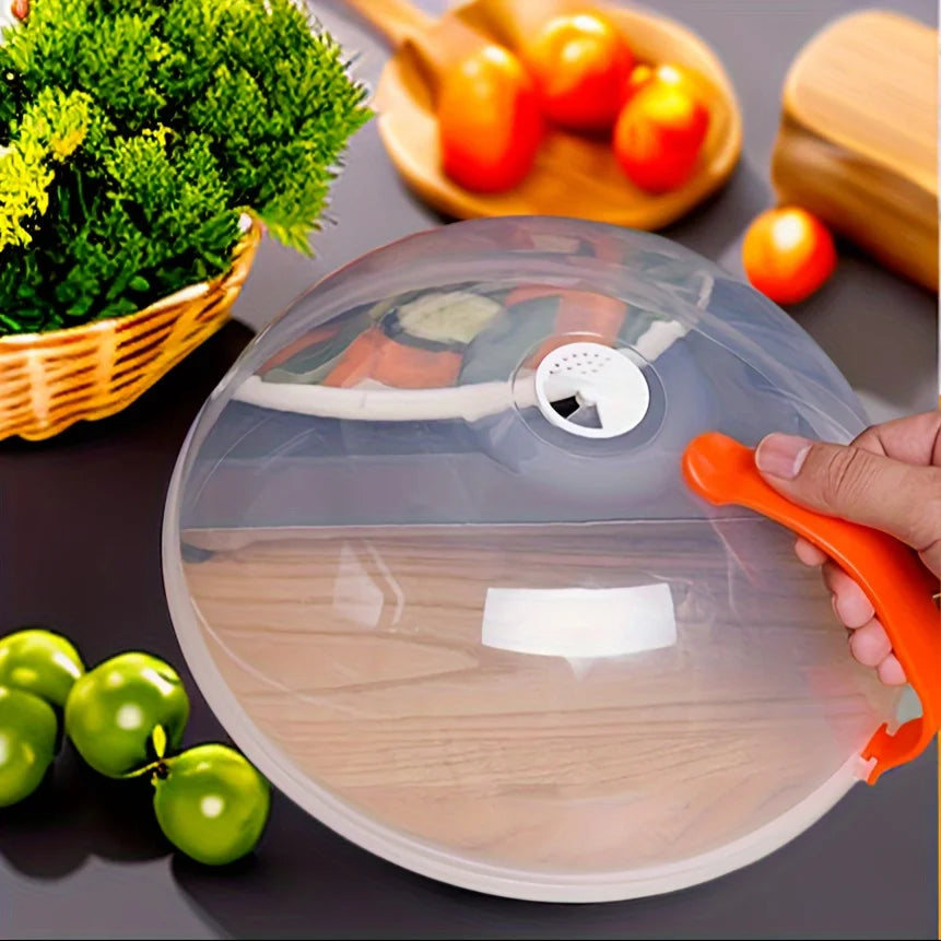 NEW Microwave Oil-proof Cover High Temperature Resistant Heating Cover Food Warming Cover with Steam Vent Fresh-keeping Cover Zpaxo