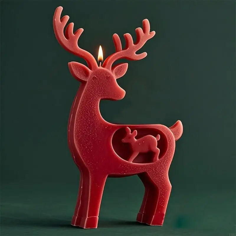 Reindeer Silicone Mold Christmas Themed Candle