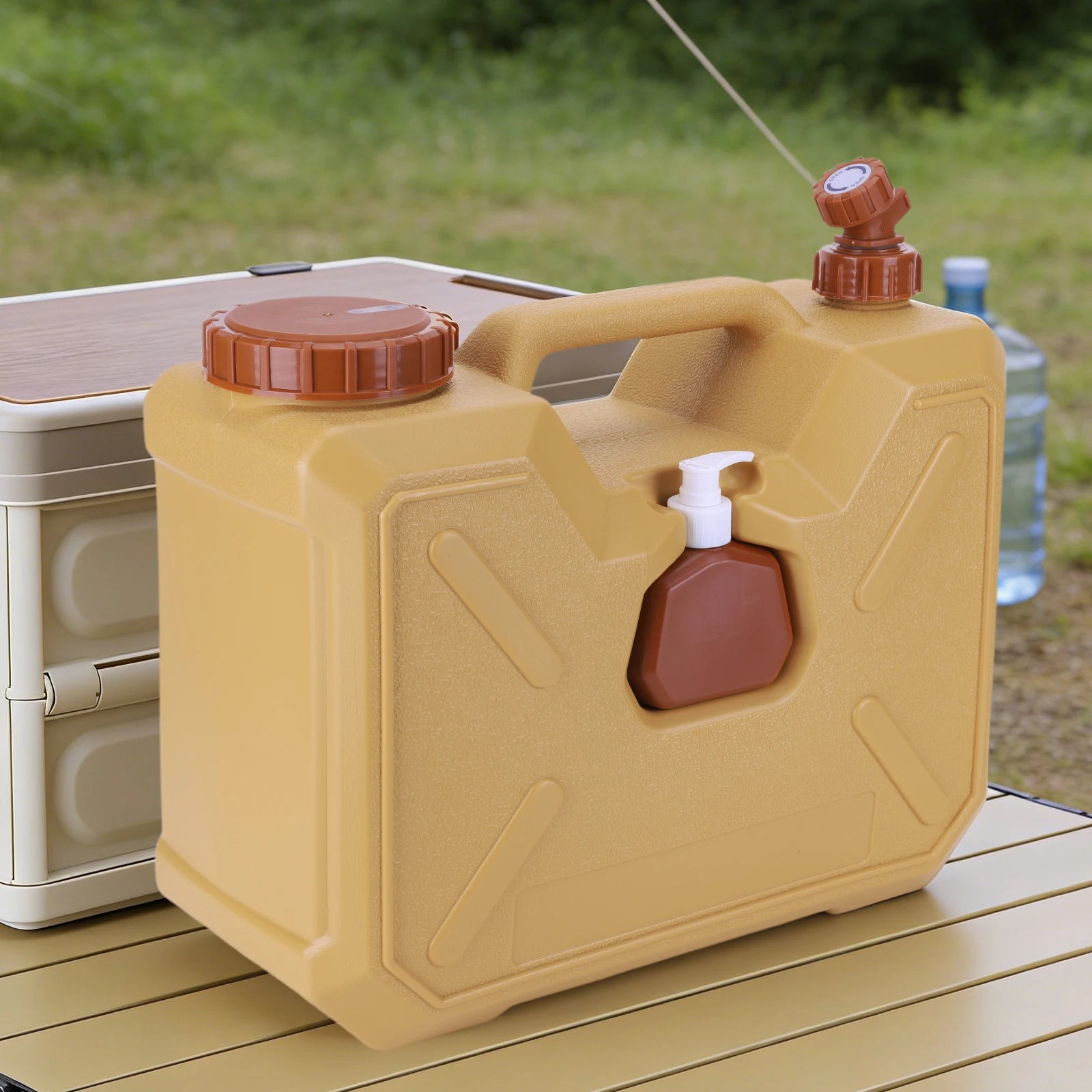 Camping Water Container W Spigot Hand Sanitizer Bottle Dispenser