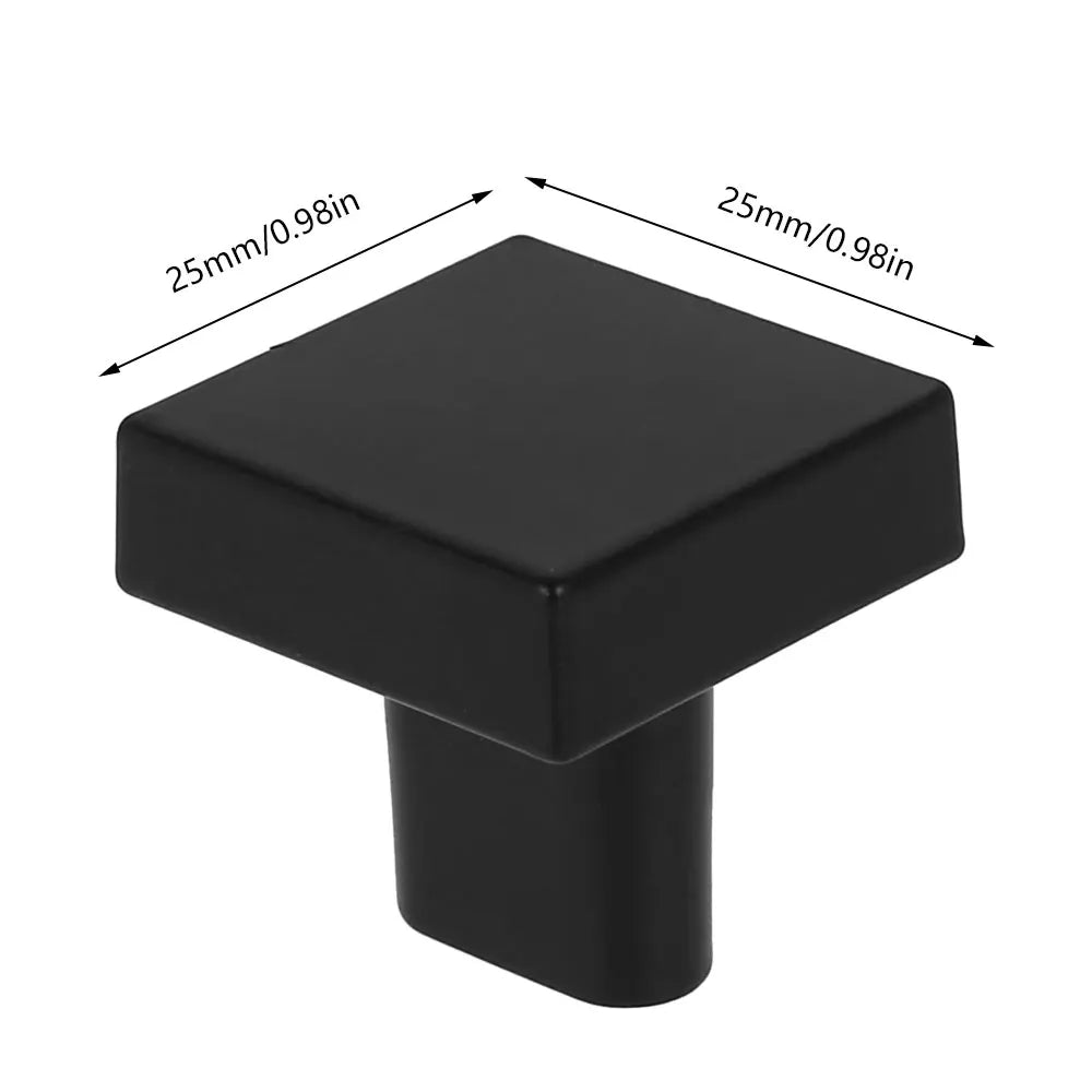 Zinc Alloy Cupboard Drawer Handle Square Single Hole Pull Kitchen Easy Install For Cabinet Door Wardrobe Handles Hardw Furniture Zpaxo