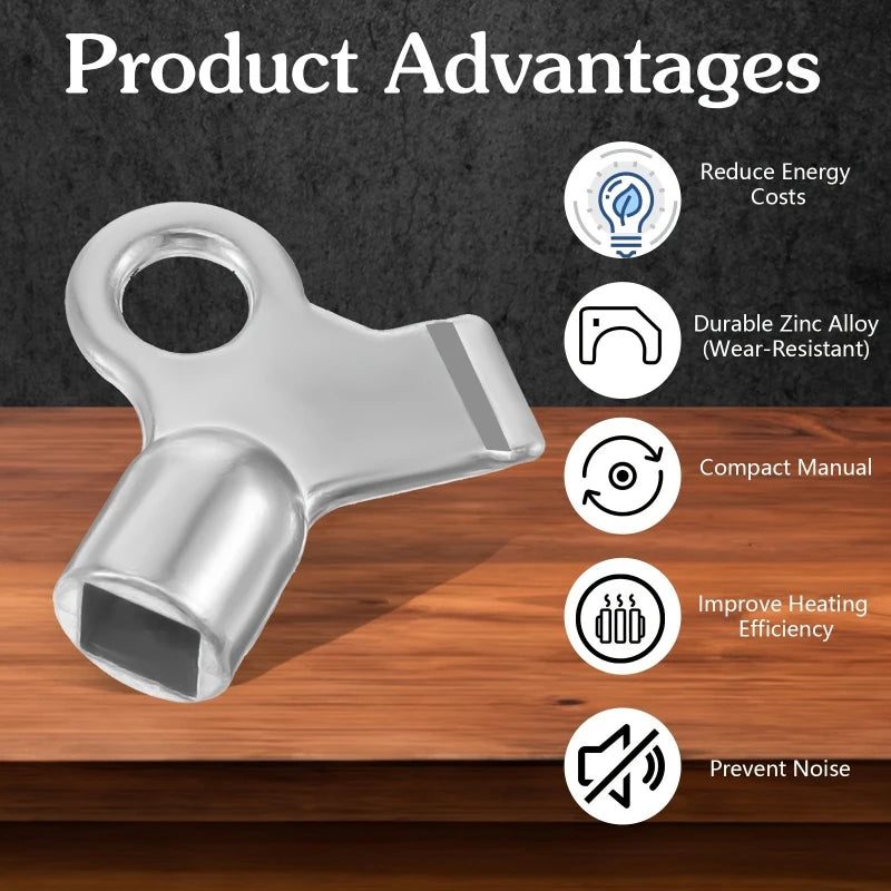 2 Universal Radiator Bleed Valve Keys Release Air Home Heating Pipe