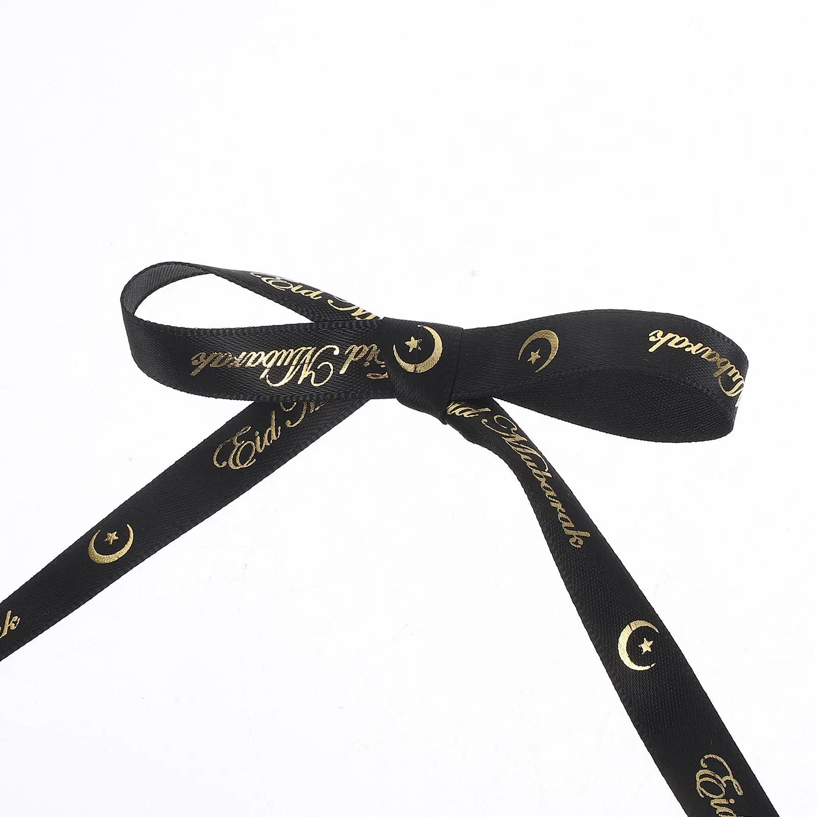 1 Roll Ramadan Ribbon Floral Polyester Moon Star Design Eid Present