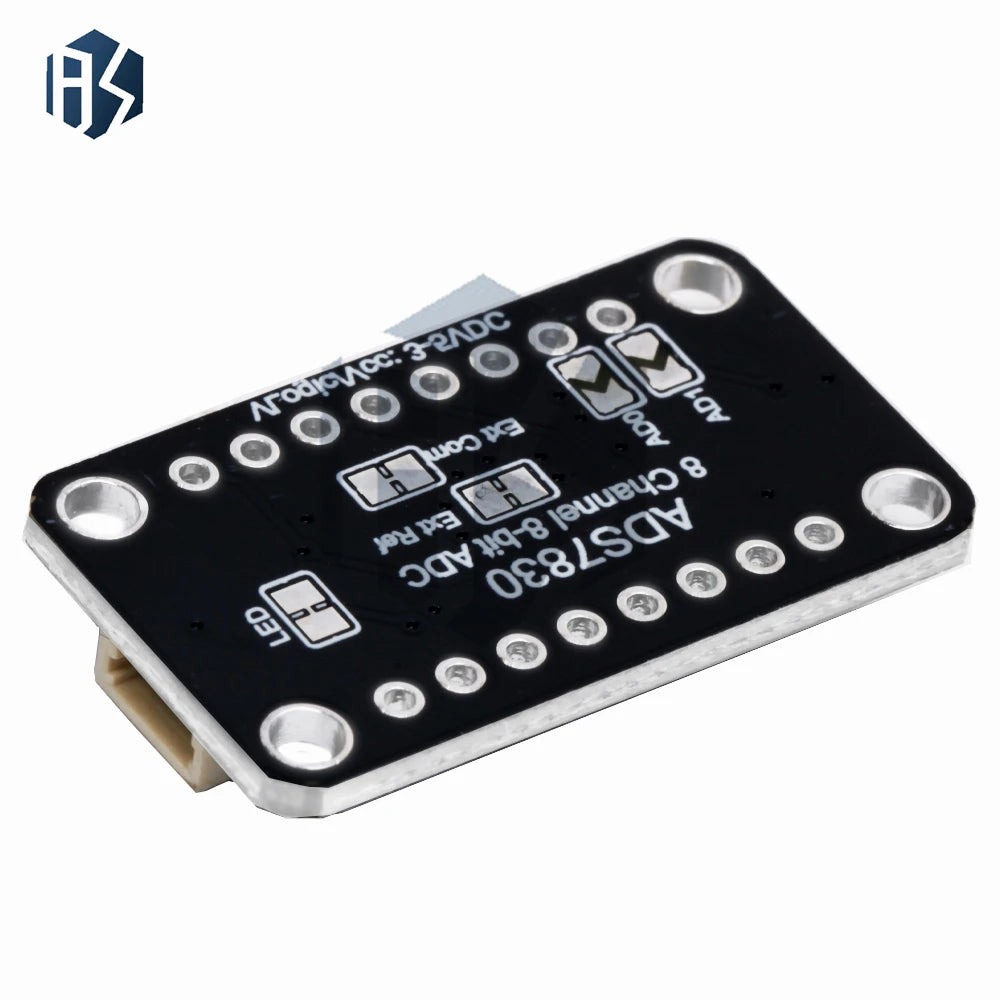 2 7V-5 5V Powered ADS7830 8 Channel 8-Bit ADC Analog-to-digital Zpaxo