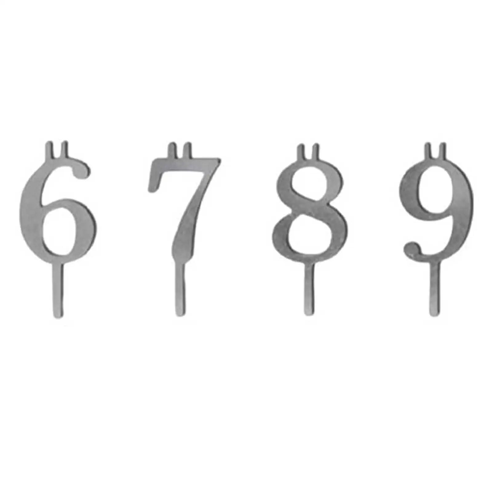 Reusable Numeral Birthday Candle Holder Number 0-9 Cake Numeric
