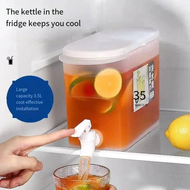 3.5L Cold Water Pitcher with Spigot – BPA-Free Fridge Dispenser