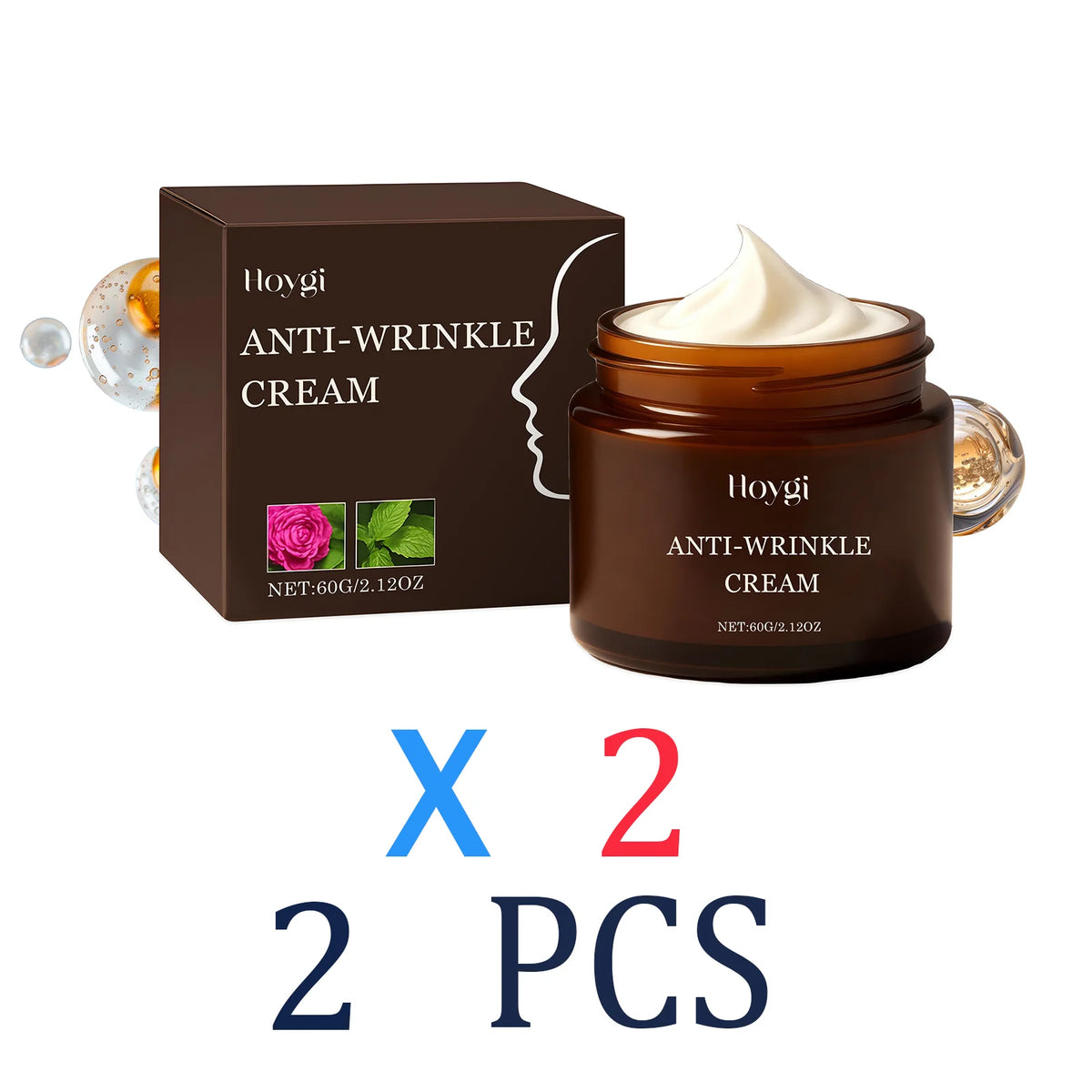 Retinol Moisturizer Cream Anti Wrinkle Hydrating Winter Skincare Deep Hydration Lock Gentle Nourishing Lasting Moisturization Zpaxo 2 Pcs