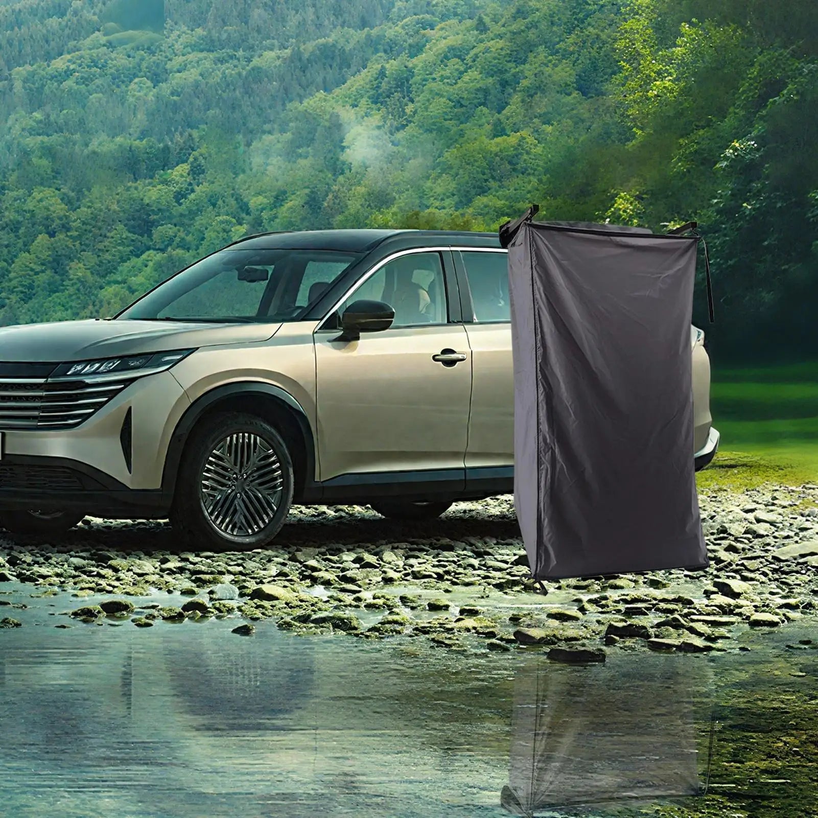 Shower Tent Portable Waterproof Awning Camping Privacy Shelters Road