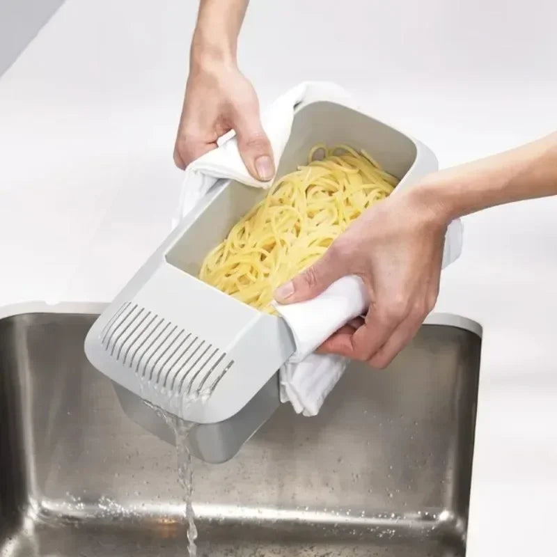Microwave Pasta Cooker Drainage Box – Wash, Cook & Store Pasta Cooker Box Zpaxo
