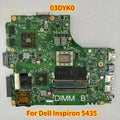CN-03DYK0 Dell Inspiron 5435 Laptop Motherboard A6-5435M CPU HD8600M