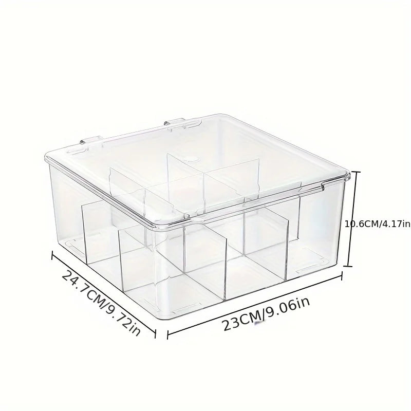 Acrylic Bead Organizer Lid Transparent Storage Box Jewelry DIY Crafts