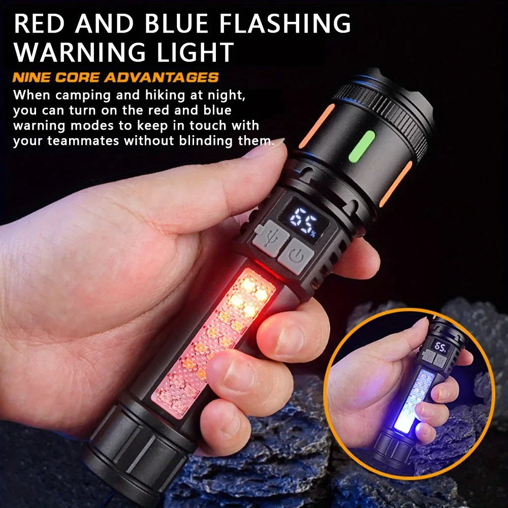 POCKETMAN 3800 Lumen Zoomable LED Flashlight – Type-C USB Rechargeable