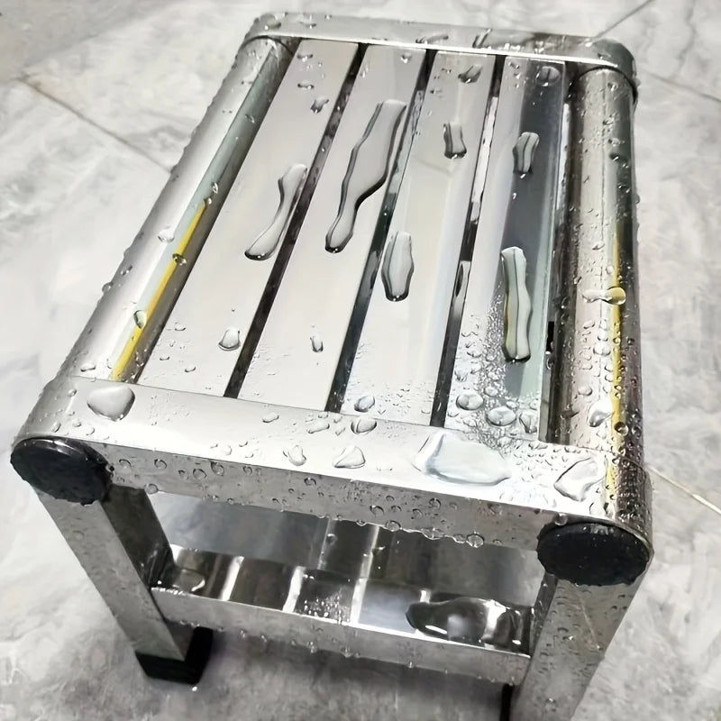 Multi Functional Stainless Steel Stool Durable Thick Sturdy Ideal