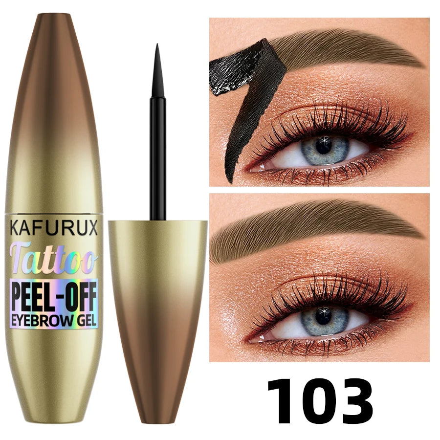 5 Easy Peel Off Eyebrow Gel Cream Types Waterproof Smudge-proof Sweat Zpaxo 103