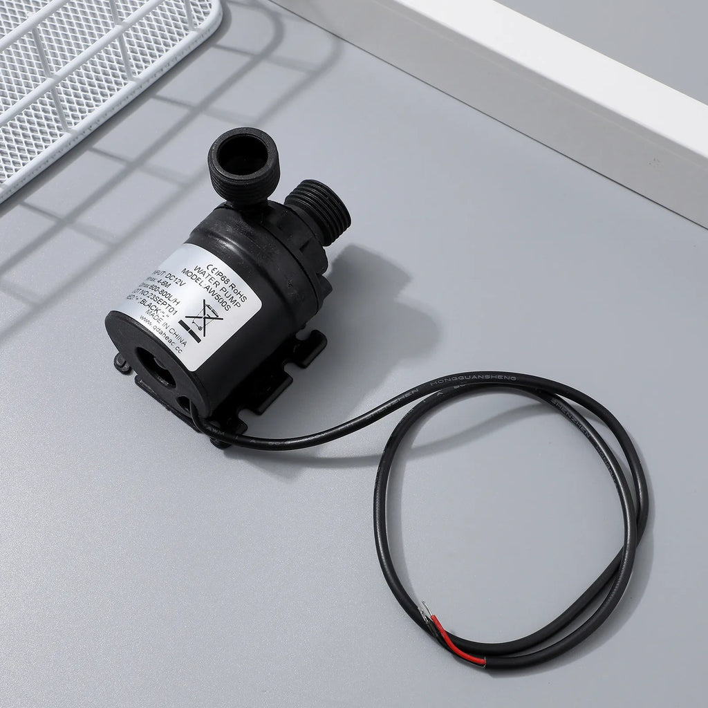Dc 12V Brushless Submersible Water Pump H 5M Max Lift Temperature