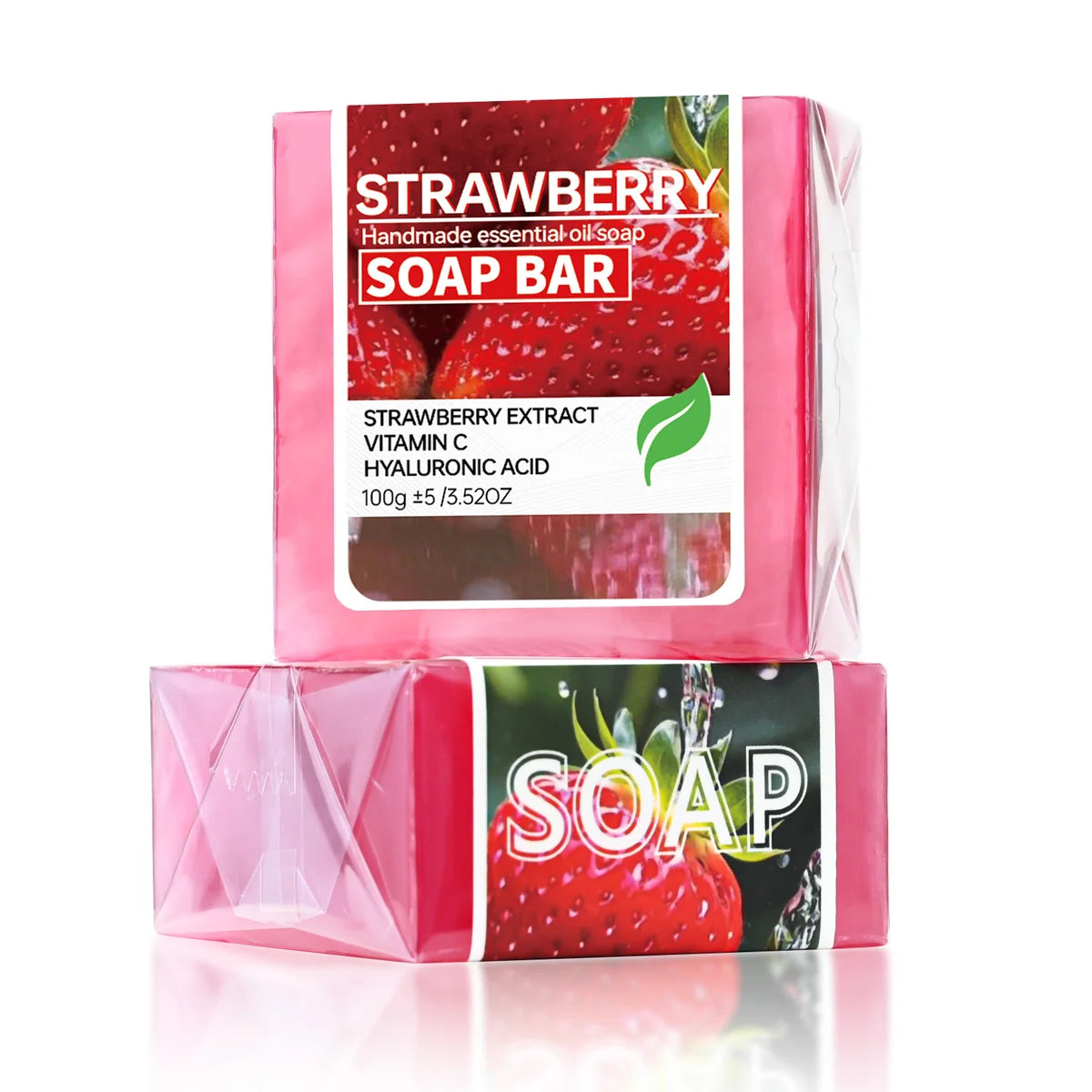 Strawberry Jam Handmade Soap – Face & Bath Cleansing Bar Handmade Bar Soap Zpaxo strawberry
