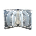 652F 10 DVD Jewelry Case Clear Box Container Transparent Zpaxo White CN