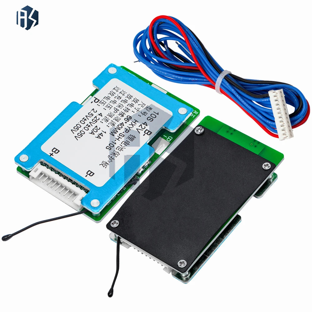 10S 42V Lithium Battery BMS Board (15A): Built-in Balance & Temperature Control for Polymer/18650 Cells Zpaxo