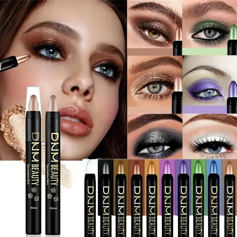 Pearlescent Eyeshadow Sticks Pigmented Pencil Glitter Waterproof