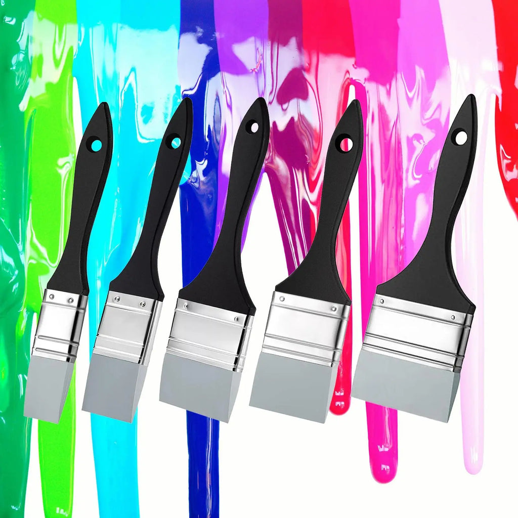 Paint Brush Art Tools Epoxy Resin Making Decor Reusable DIY Silicone Brush for Beginners Acrylic Paints Drawing Writing Oil Zpaxo
