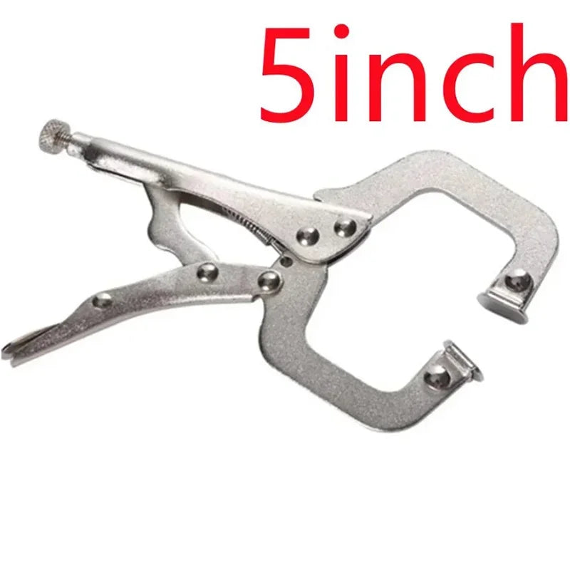 5 Inch C Clamp Assorted Locking Welding Clamp Mini Alloy Locking Pliers For DIY Hand Repair Tools Wood Working Zpaxo 5INCH