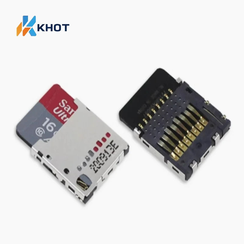 Raspberry Pi MicroSD Card Connector, Card Slot, Plug-in TF Card Holder, Storage Holder, Push-Pull SD Card Holder Zpaxo Default Title