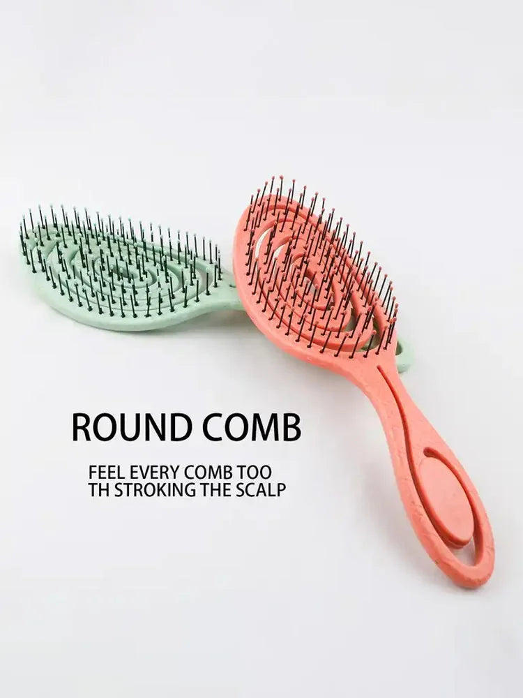 Hair Massage Comb Bristle Nylon Hairbrush Curly Detangle Hair Brush for Salon Hairdressing Tools Zpaxo