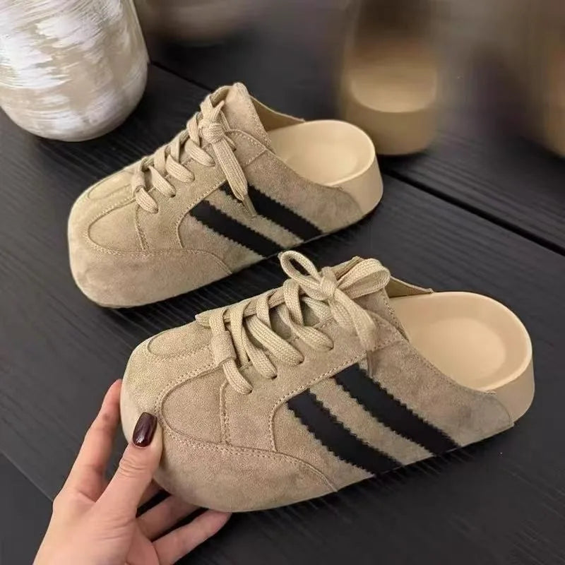Summer Women Selling Shoes Flats Platform Slippers Woman Sandals Zpaxo Khaki 39