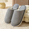 Winter Warm Plush Men Slippers Non Slip Soft Shoes Comfort Flat Heel