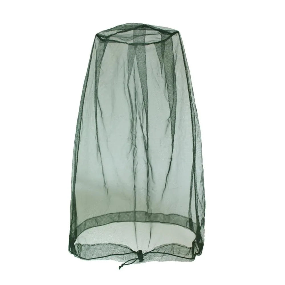 Breathable Mesh Mosquito Head Nets Lightweight Hat Net Cover Outdoor Zpaxo Green 46x46cm