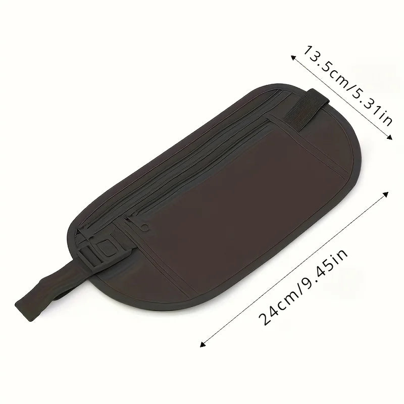 Waist Pouch Travel Hidden Passport Holder&money Belt Anti-theft Slim