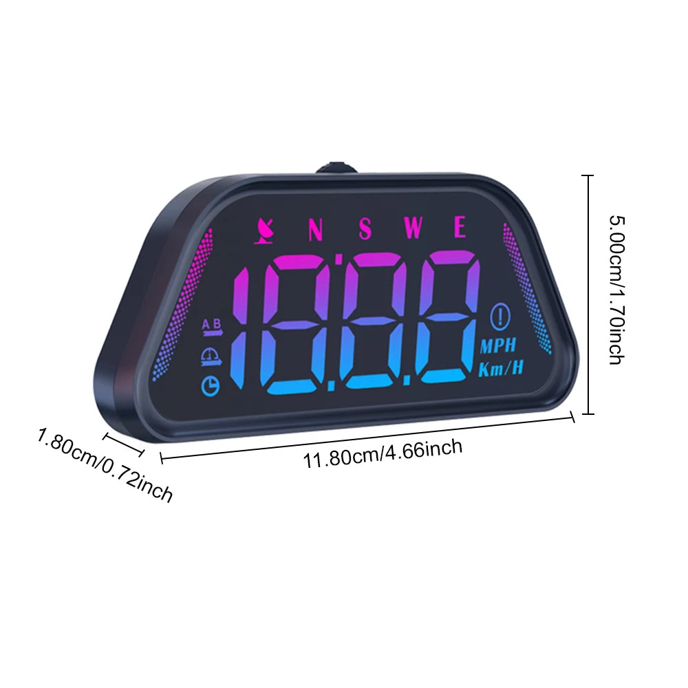 G23 Car HUD Digital Head Up Display Universal Speedometer 12V Clock