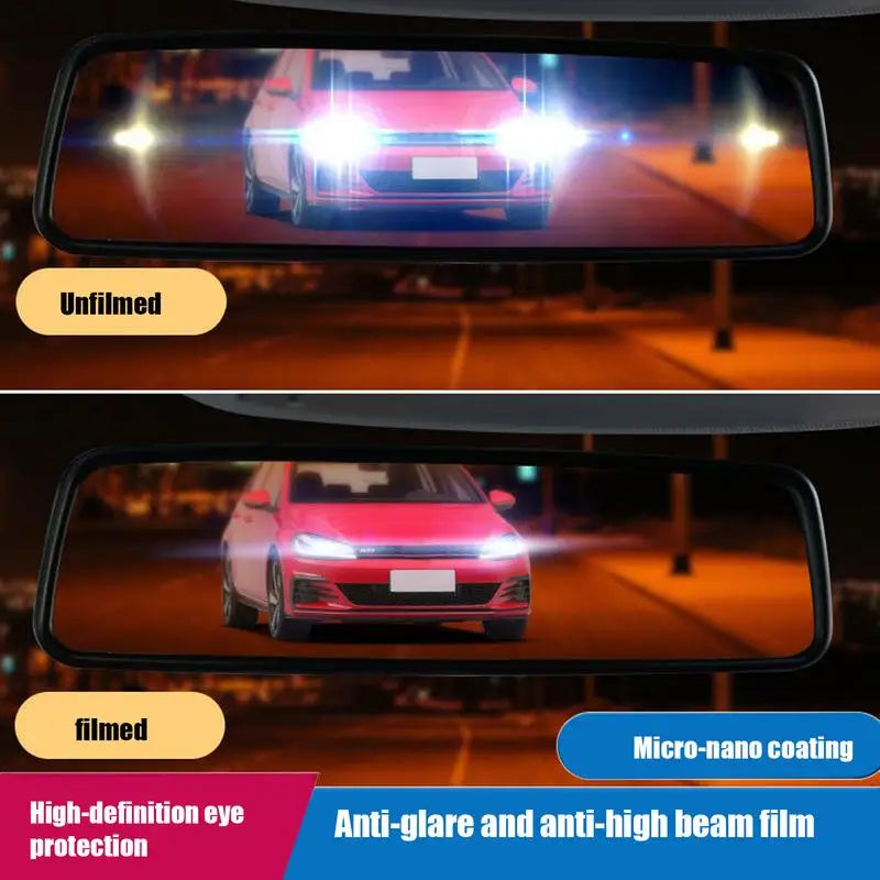 Car Rearview Mirror Anti-glare Interior Film Anti Fog Auto Reversing