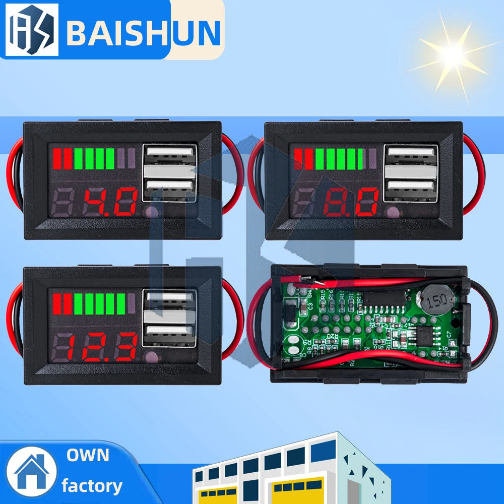 1S/2S/3S Dual‑USB Li‑ion Charging Module, 12.6V Synchronous Rectification & Charge Recognition Zpaxo