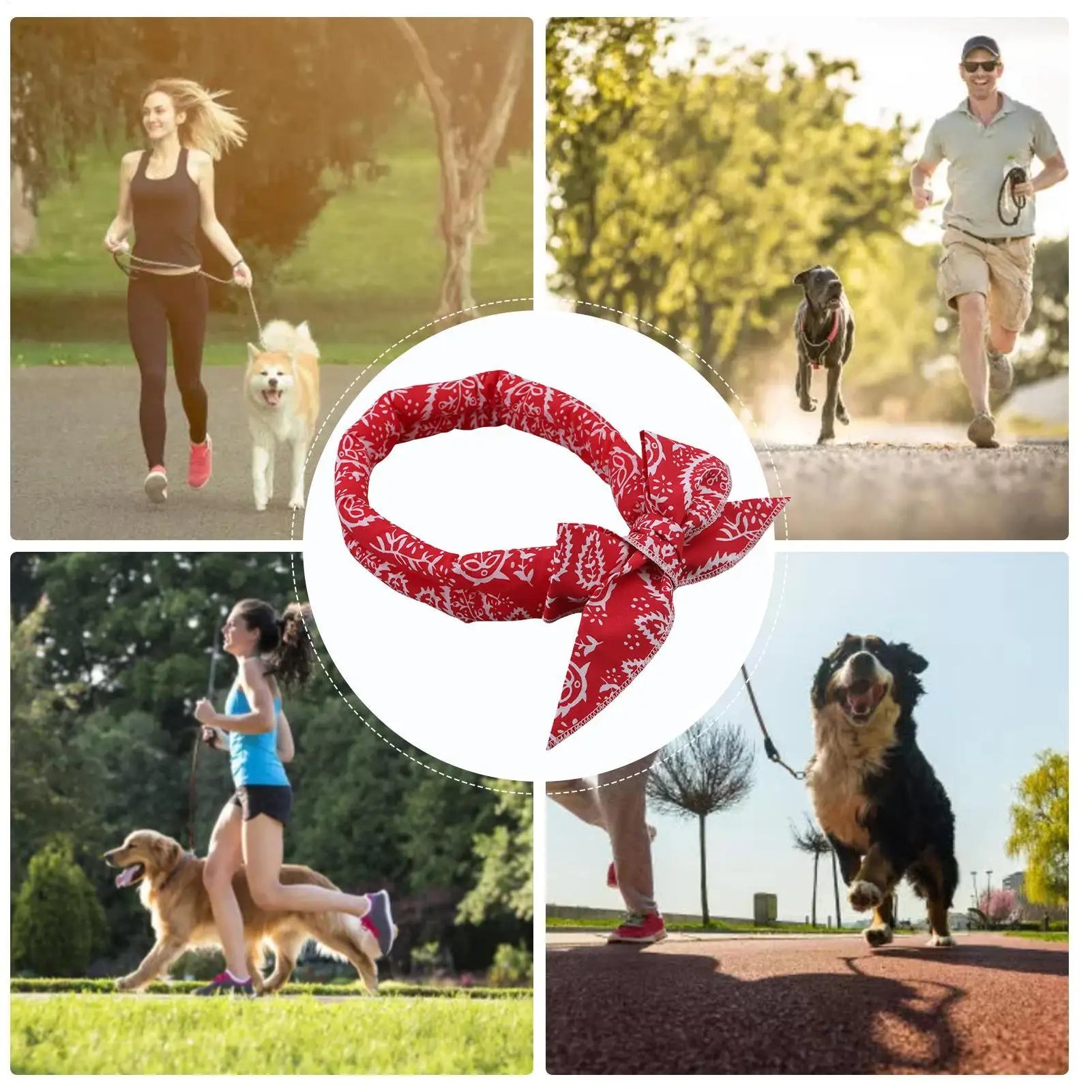 Dog Cooling Bandana Instant Breathable Neck Towel Outdoor Cat Ice Collar Towel For Puppy Small Medium Large Breed Indoor Outdoor Zpaxo