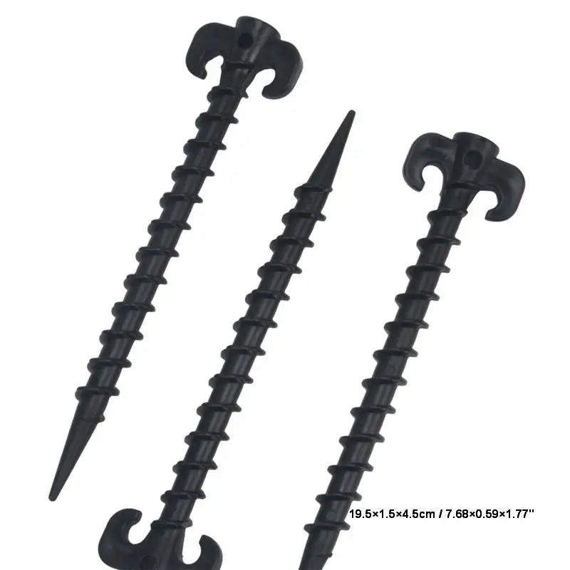 10-Pack Heavy Duty Steel Tent Stakes – Camping Ground Pegs
