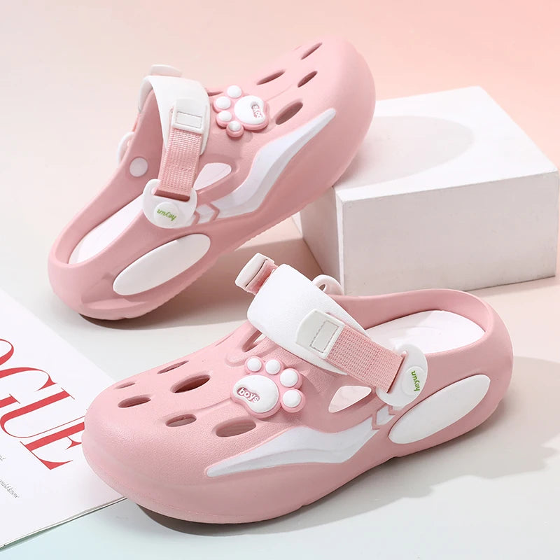 Women Home Slippers Garden Clogs Shoes Men's Sandals Flip Flops Zpaxo Pink 35-36