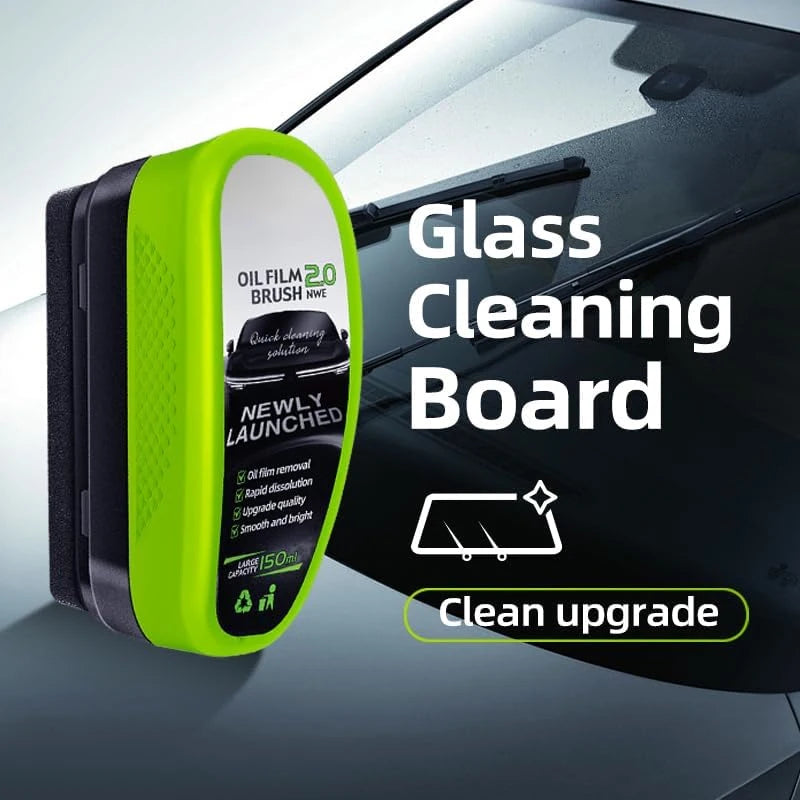 Auto Glass Oil Film Remover Brush + 150ml Cleaner | Zpaxo