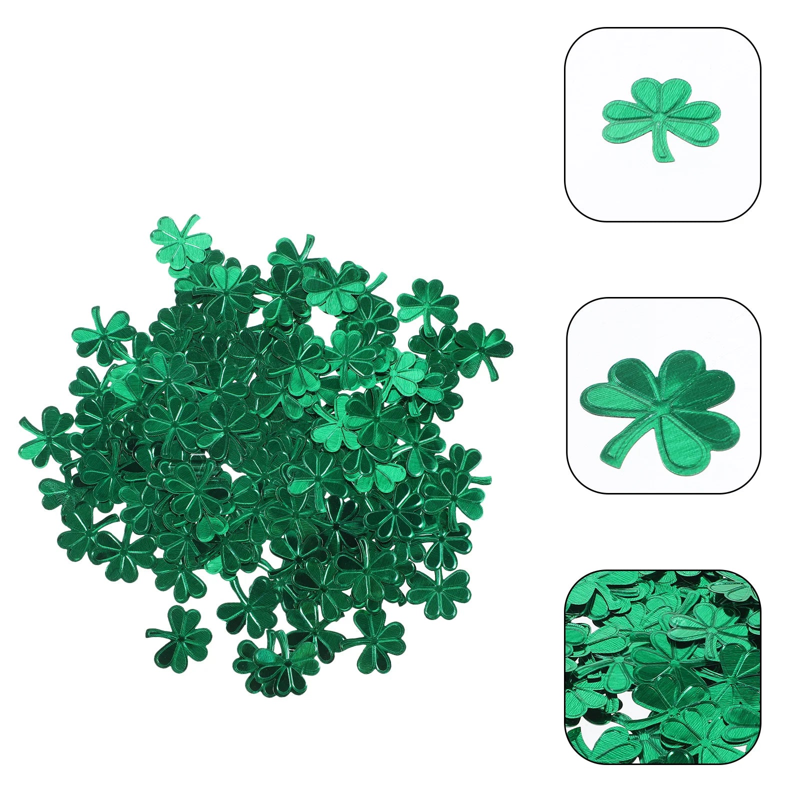 1 Bag Shamrock Lucky Sequins Irish PVC Confetti Party Table Scatter