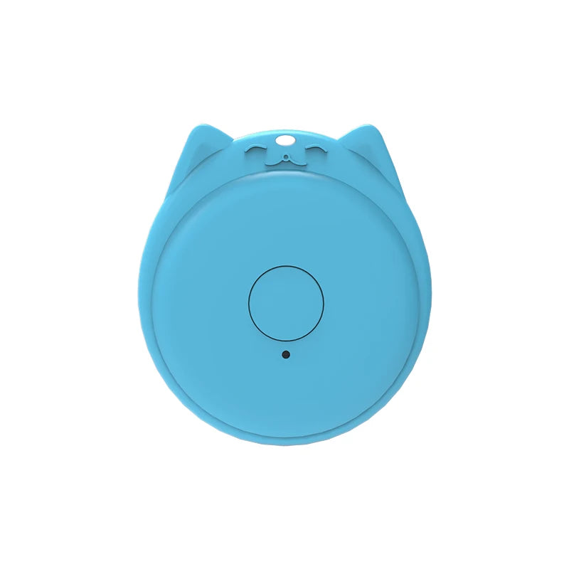 Mini GPS Tracker Locator AntiLost Alarm Wallet Keychain Smart Tag Bluetooth Tracer Keychain Dog Pet Child Bag Tracker Key Finder Zpaxo Blue-C