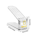 10Pcs Transparent Shoe Storage Artifact Shoe Box, Shoe Cabinet, Layered Storage Box, Double-layer Shoe Rack, Folding Shoe Rack Zpaxo Transparent-10PCS