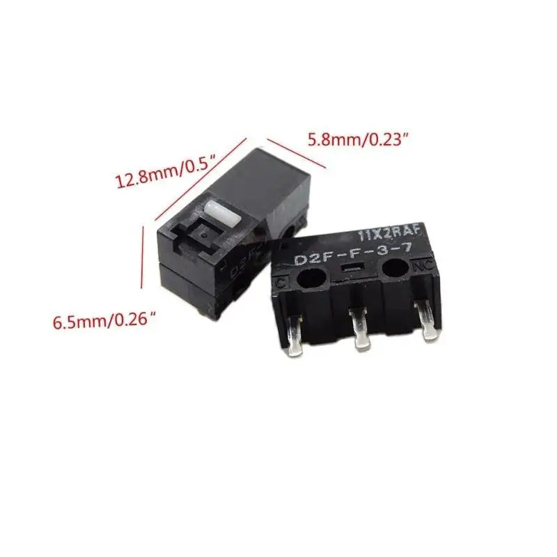 652F 2 Mouse Micro Switches D2FC D2F-F-3-7 20M Clicks Button Zpaxo
