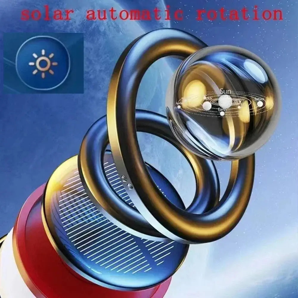 Aluminum Alloy Material Car Diffuser Automatic Rotation Compact Modern Appearance Vehicle Air Freshener Star Suspension Design Zpaxo