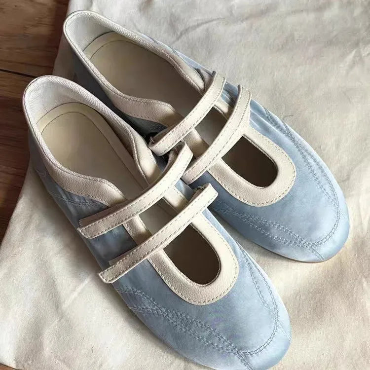 Flat Shoes for Women 2025 Spring Autumn New Retro Round Toe Ballet Shoes for Women Mary Jane Shoes for Women Zapatos De Mujer Zpaxo